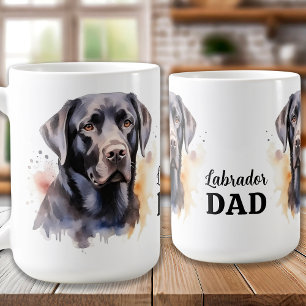 Black Lab Dad - Fathers Day - Labrador Dad Coffee Mug
