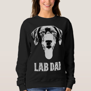 Black Lab Dad Labrador Retriever Sweatshirt
