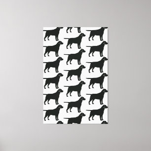 Black Lab Dog Canvas Print