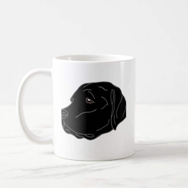 Black Lab Dog Mom Mug (Left)