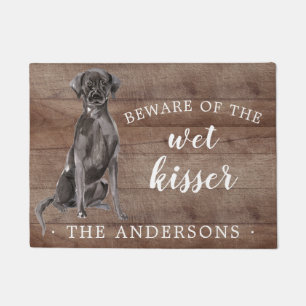 Black Lab Dog Personalized Door Mat