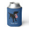 Black Lab Dog with USA American Flag, 4th of July