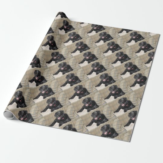 Black lab gift wrap