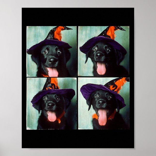 Black Lab Halloween Poster (Front)