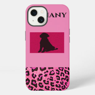 Black Lab iPhone/iPad case with personalized name.