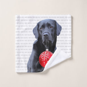 Black Lab Joyeux Noël - adorable chien du Labrador