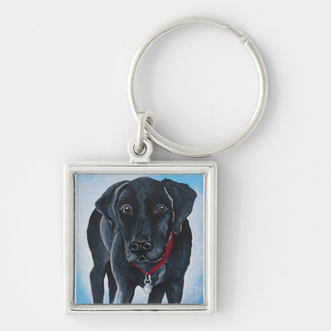Black Lab Keychain (Front)