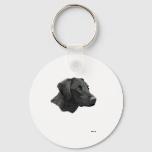Black Lab Keychain