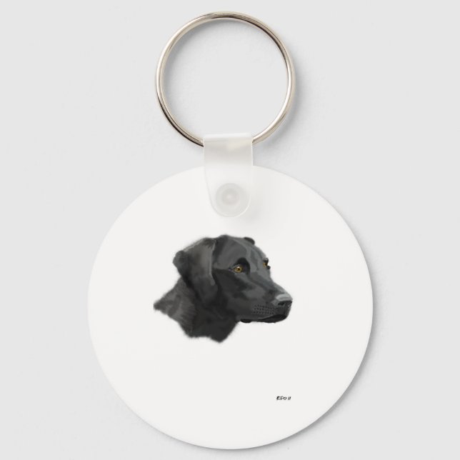 Black Lab Keychain (Front)