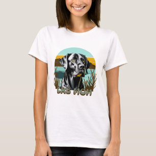 Black Lab   Lab Mom Dog Lover T-Shirt
