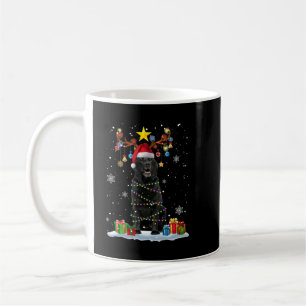 Black Lab Labrador Christmas Tree Light Pajama Dog Coffee Mug