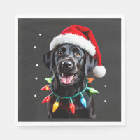 Black Lab Labrador Christmas Tree Light Pajama Dog
