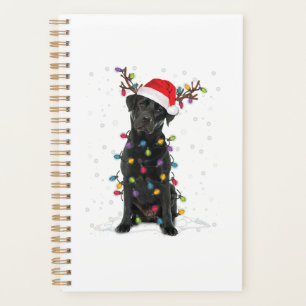 Black Lab Labrador Christmas Tree Light Pyjama Chi