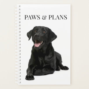Black Lab Labrador Retriever Cute Dog Mom Dad Planner