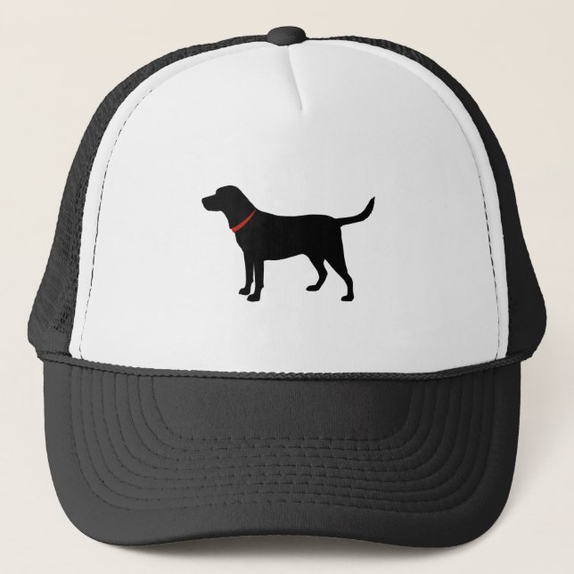 black lab, Labrador Retriever Trucker Hat (Front)