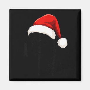 Black Lab Labrador Santa Hat Christmas Holiday Pet Magnet