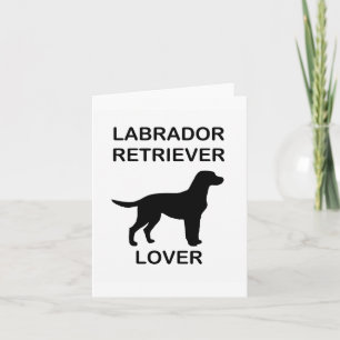 black lab lover card