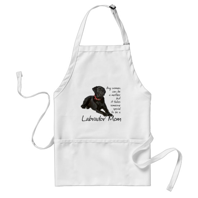 Black Lab Mom Apron (Front)