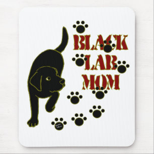 Black Lab Mom Mouse Pad