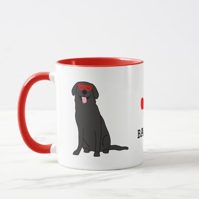 Black Lab Mug Personalized (Left)
