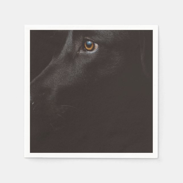 black lab napkin (Front)
