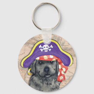 Black Lab Pirate Keychain