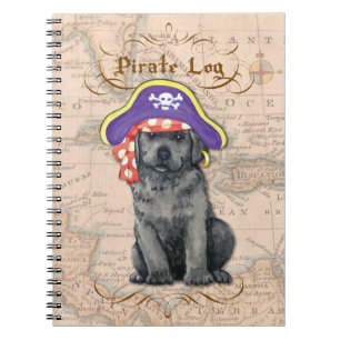 Black Lab Pirate Notebook