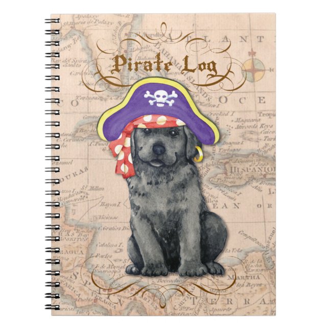 Black Lab Pirate Notebook (Front)
