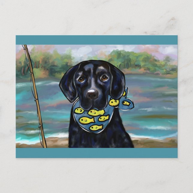 BLACK LAB POSTCARD (Front)