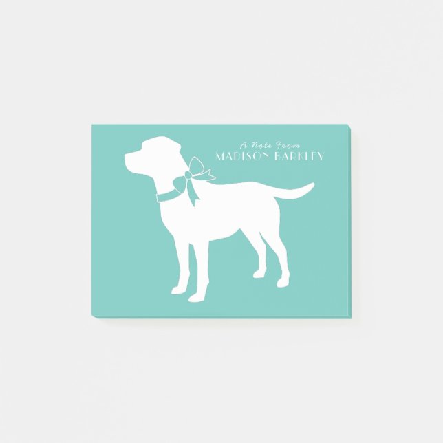 Black Lab Puppy Labrador Dog  Post-it Notes (Front)
