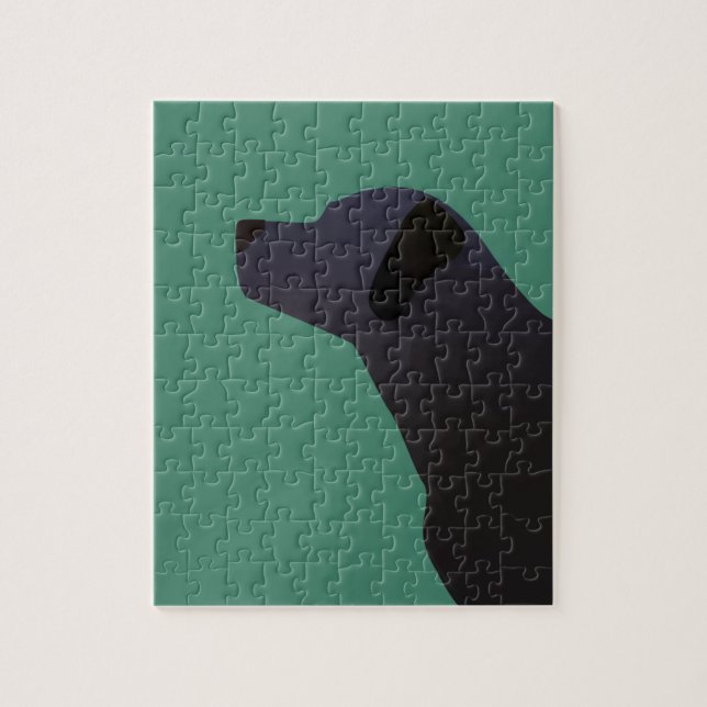 Black Lab Templates Ready to Customize Jigsaw Puzzle (Vertical)