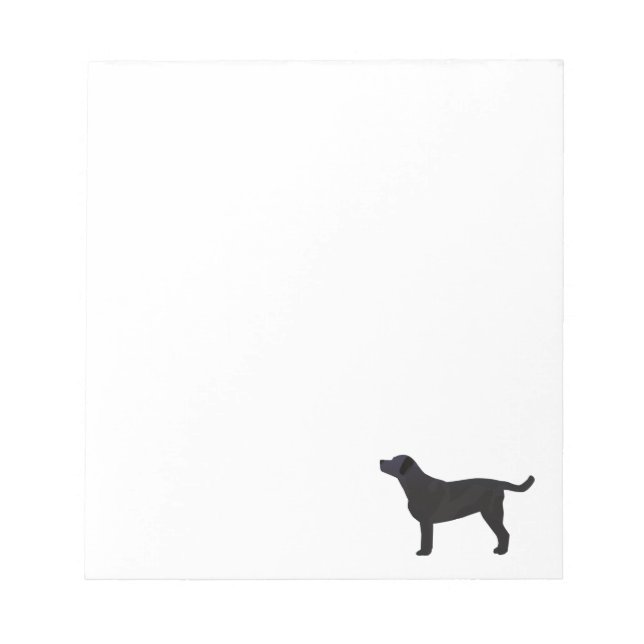 Black Lab Templates Ready to Customize Notepad (Front)