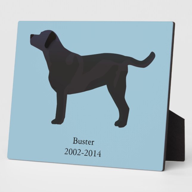 Black Lab Templates Ready to Customize Plaque (Side)