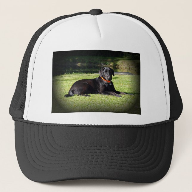 Black Lab Trucker Hat (Front)