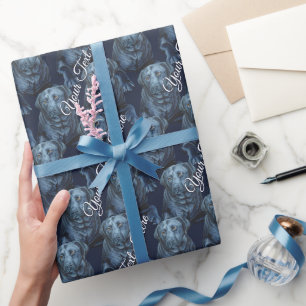 Black Lab Wrapping Paper Labrador Retriever Paper