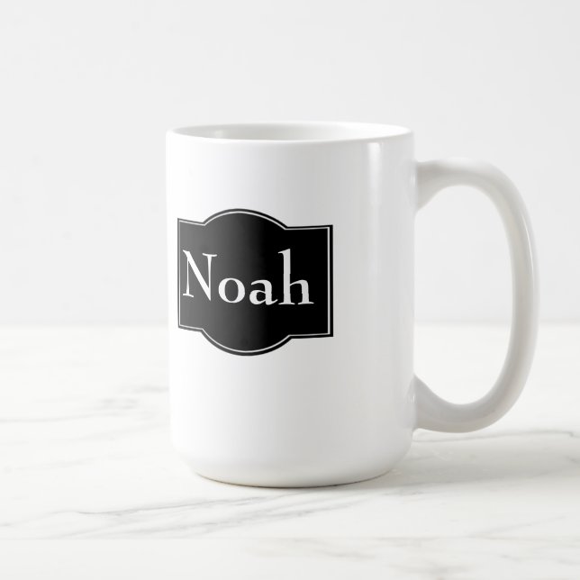 Black Label Personalized Coffee Mug (Right)