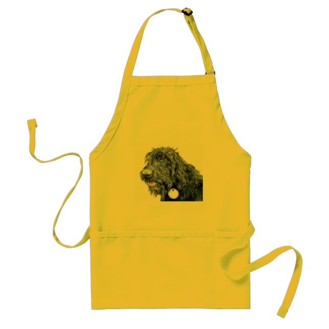 Black Labradoodle Apron (Front)