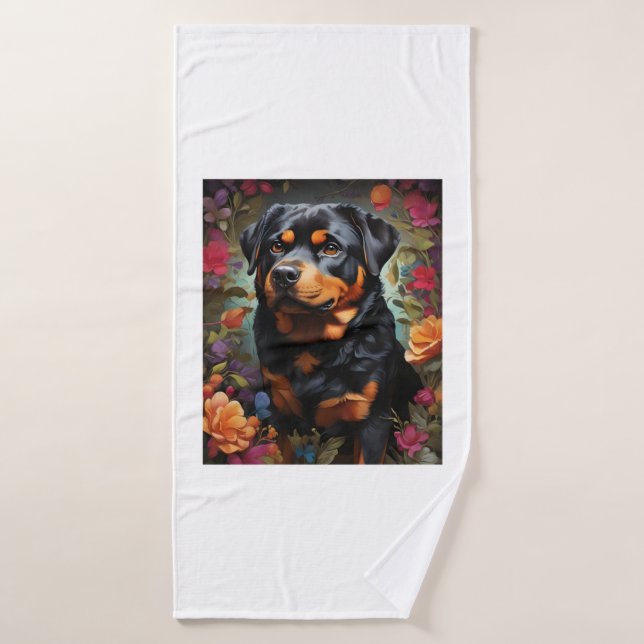 Black Labrador, Black Wings, The Enchanting Tale o (Serviette de bain)