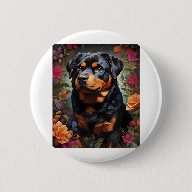 Black Labrador, black wins, The Enchanting Tale of 2 Inch Round Button (Front)