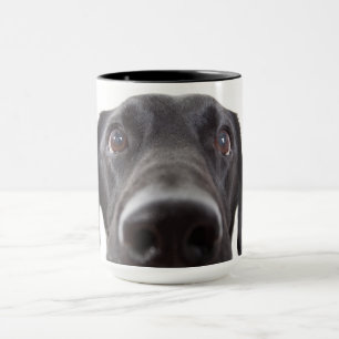 Black Labrador Closeup Portrait Mug