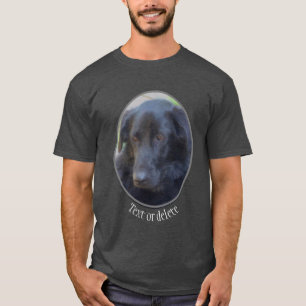 Black Labrador Dog Art Personalized T-Shirt