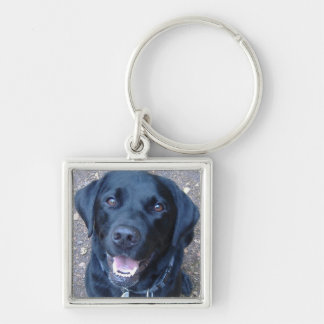 Black Labrador Dog Key Ring