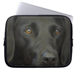 Black Labrador Dog Laptop Sleeve