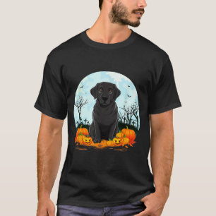 Black Labrador Dog Lovers Boys Girls Halloween T-Shirt