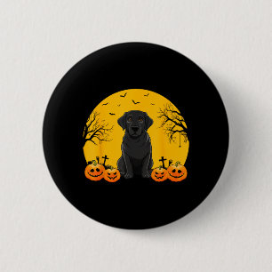 Black Labrador Dog Lovers Men Women Kids Halloween 2 Inch Round Button