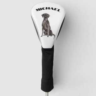 Black Labrador Dog Personal  Golf Head Cover