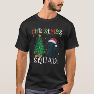 Black Labrador Dog Squad Boys Girls Christmas Tree T-Shirt