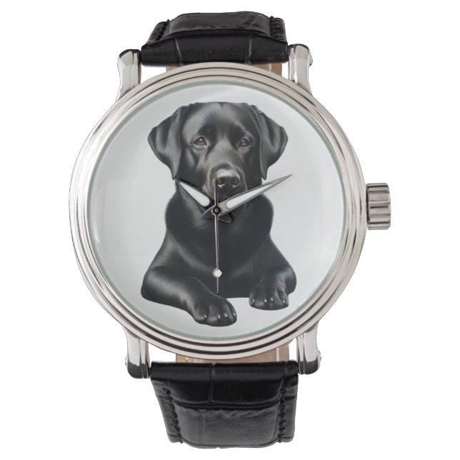 Black Labrador Dog Watch (Front)