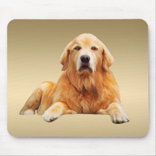 Black Labrador Dog Water Colour Art Painting Mouse Pad