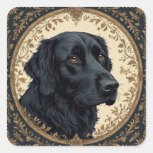 Black Labrador Elegantly Styled Portrait 
